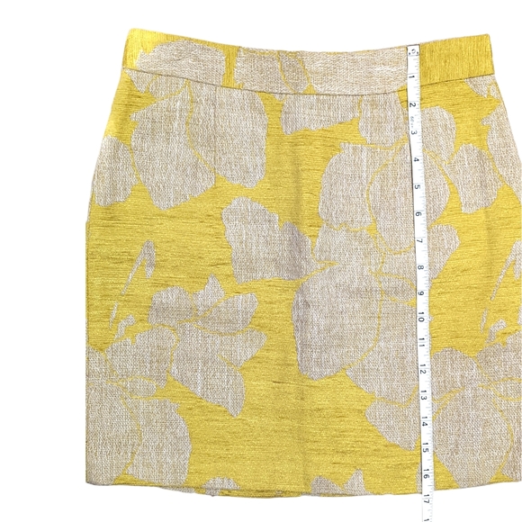 ZARA yellow burlap skirt - Picture 6 of 8